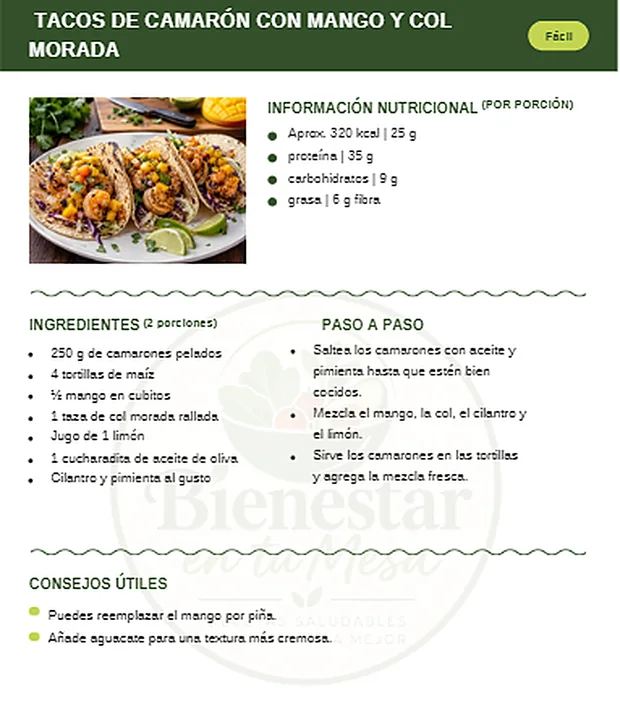 Página interior de una receta del libro